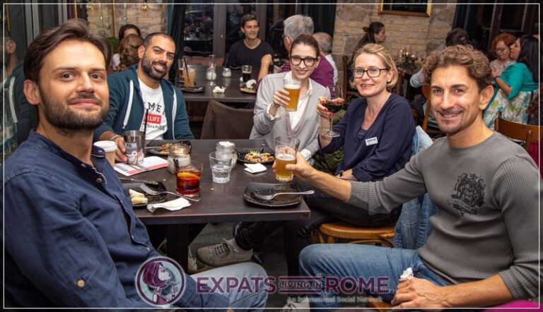 #RomeExpats Meetup: Welcome to Rome Aperitivo @Hard Rock Cafe 8 7 1 768x442