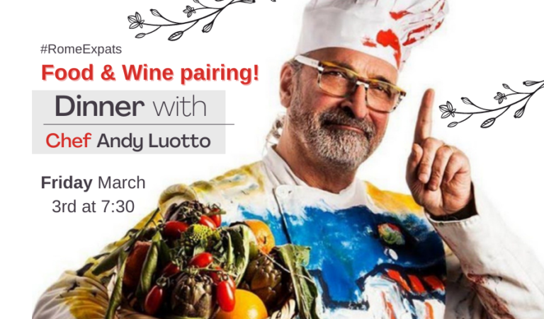 #RomeExpats: Dinner with Chef Andy Luotto | Ettore Rolli 2 1 768x451