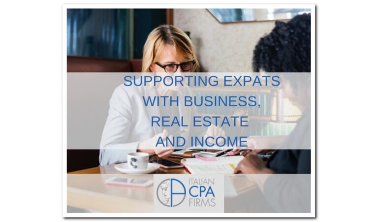 Accounting, Auditing and Business Consulting in Italy & US 4 Accounting Services expats italy US Tax Real Estate Propert FATCA International Taxation 2 768x451