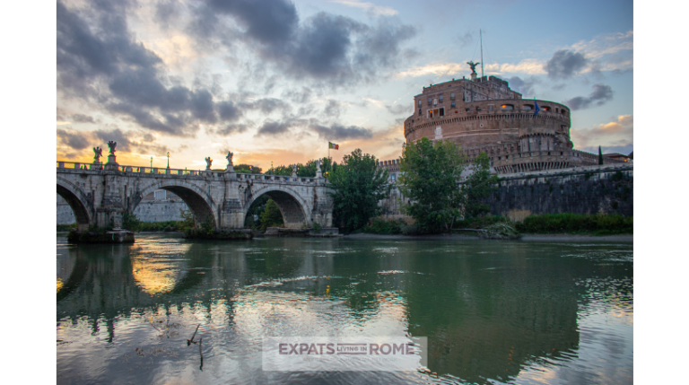 #RomeExpats: International Social Exchange | Castle Sant'Angelo 13 3 july 23 expats Italy living working find job housing 2023 summer trips bus airfare FCO things to do Rome Castel SantAngelo Events 768x429