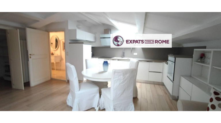 RENTED: Furnished Apartment for rent in Villa with Private Park, Rome (Monteverde) 9 4 Apartment in a Villa with a Park In Colli Portuensi Casaletto area Monteverde expats living in rome 1 768x428