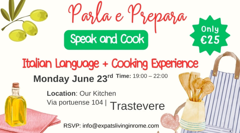 Rome Expats: Parla e Prepara - “Speak and Cook” 2 Italian Language Cooking Experience 768x428