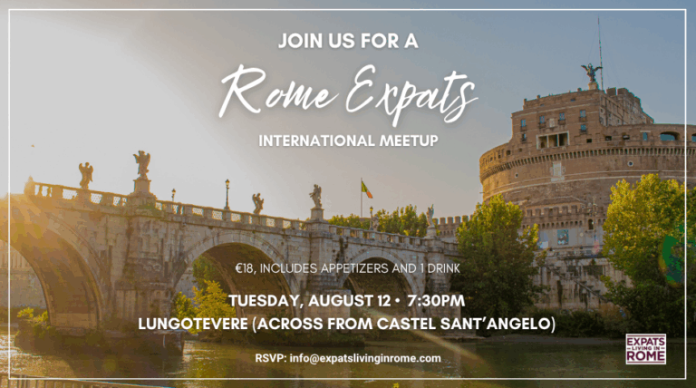 1 rome expats international social exchange castel santangelo AUGUST 12 2025 EXPATS LIVING IN ROME 768x428