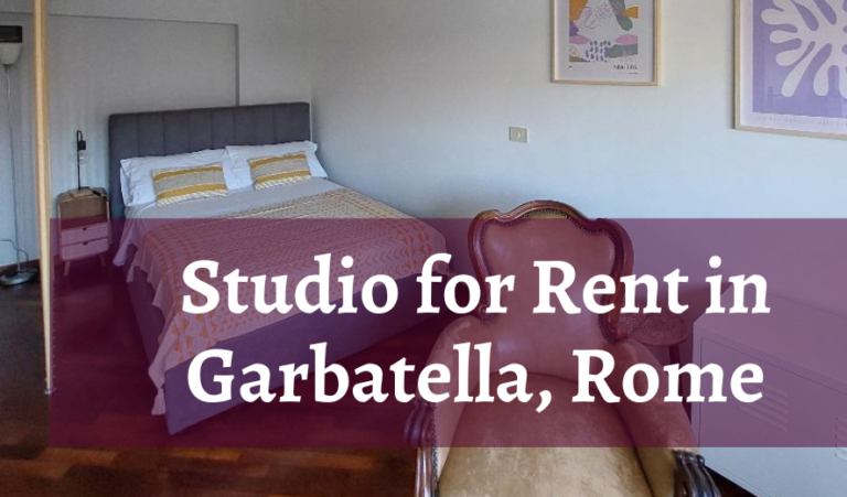 Studio for rent Garbatella Rome Expats living in Rome 1 768x451