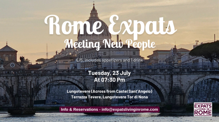 1 july 23 expats Italy living working find job housing 2023 summer trips bus airfare FCO things to do Rome Castel SantAngelo Events 768x428