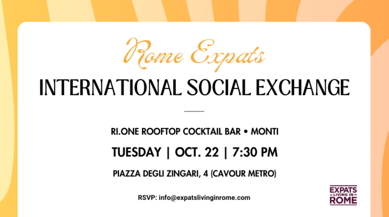 1 ROME EXPATS INTERNATIONAL SOCIAL EXCHANGE MAKING FRIENDS IN ROME NETWORKING IN ROME EXPATSLIVINGINROME.COM  768x429