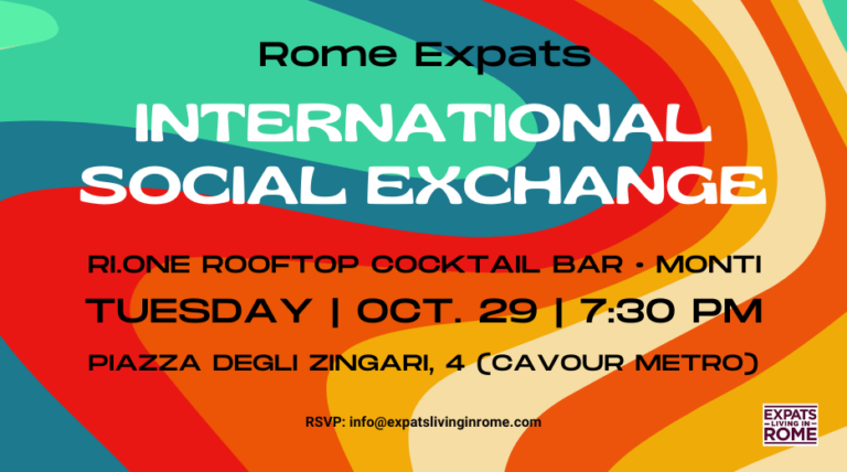 1 rome expats meetup making friends in rome networking in rome expatslivinginrome.com tuesday october 29 2024 768x428