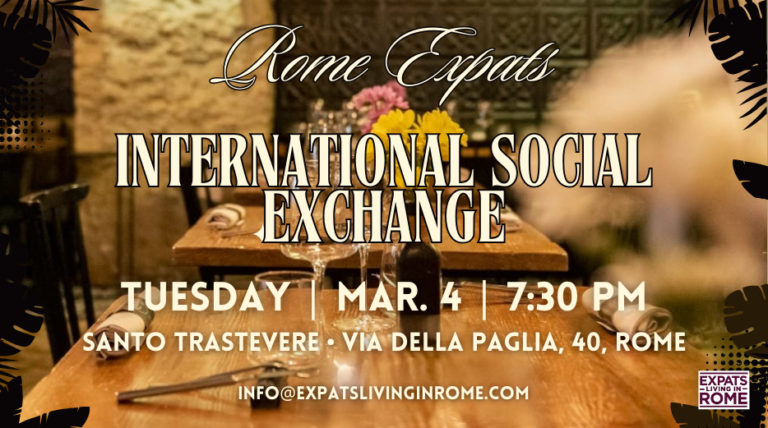 1 Santo Trastevere Expats living in rome rome expats meetup making friends in rome networking in rome march 4 768x428