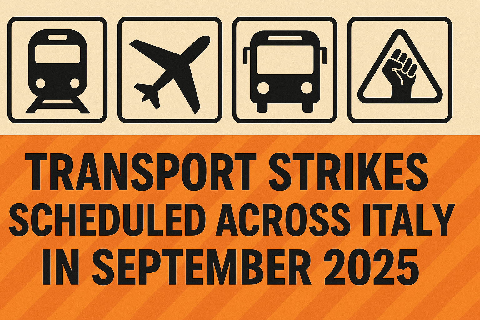 Transport strikes scheduled across Italy in September 2025 80